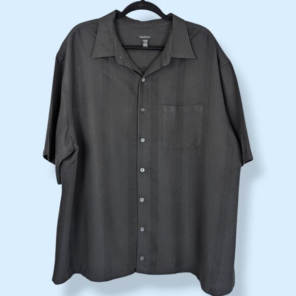 Van Heusen Black Short Sleeve Shirt - Picture 1 of 4